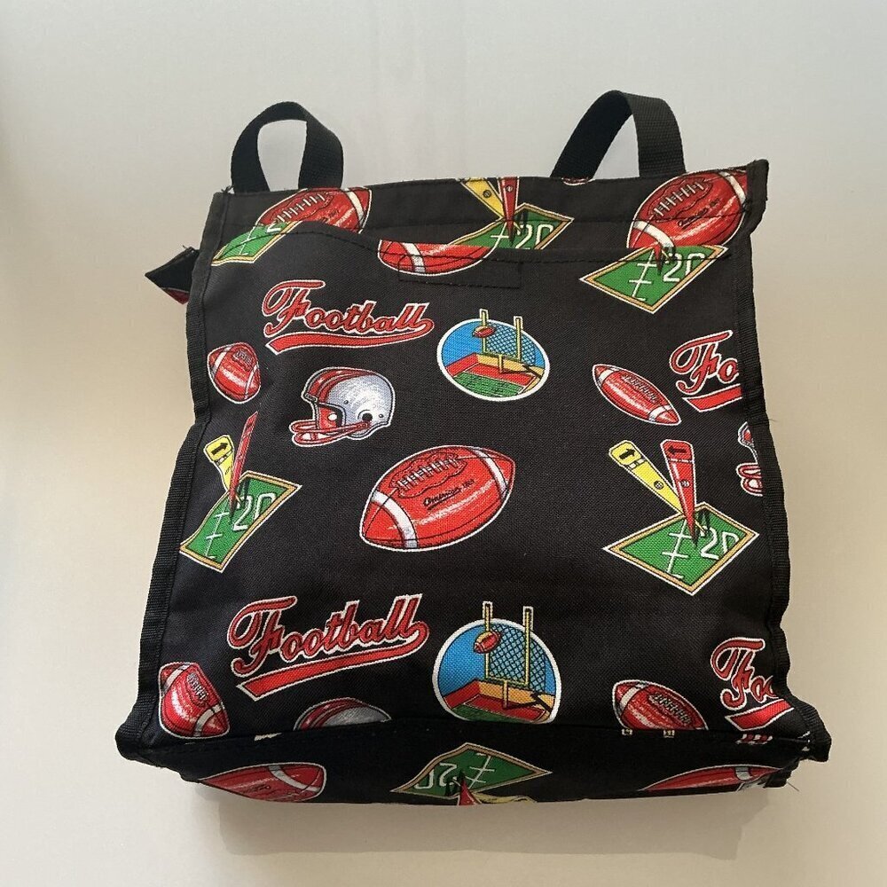 Vintage-Style Football Canvas Tote Bag - Picture 3 of 16